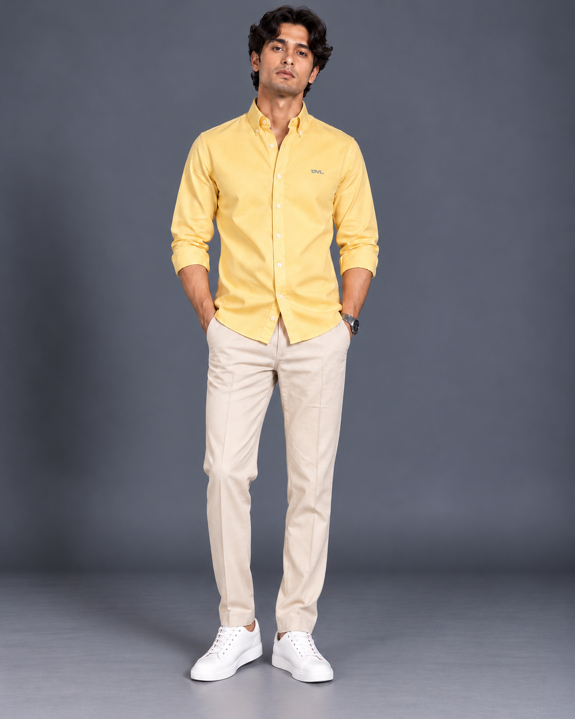 OXFORD COTTON RELAXED FIT SHIRT – LEMON YELLOW