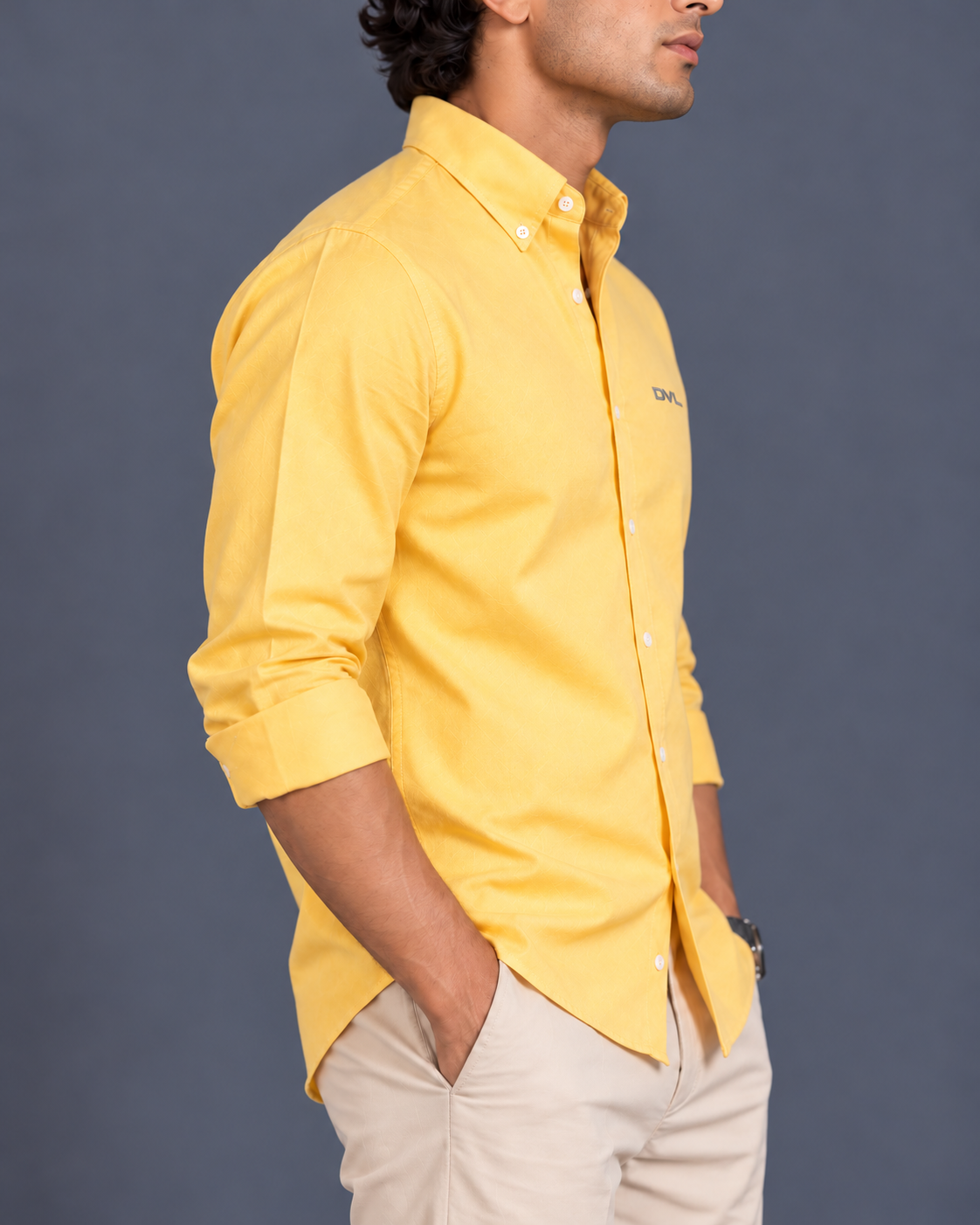 OXFORD COTTON RELAXED FIT SHIRT – LEMON YELLOW