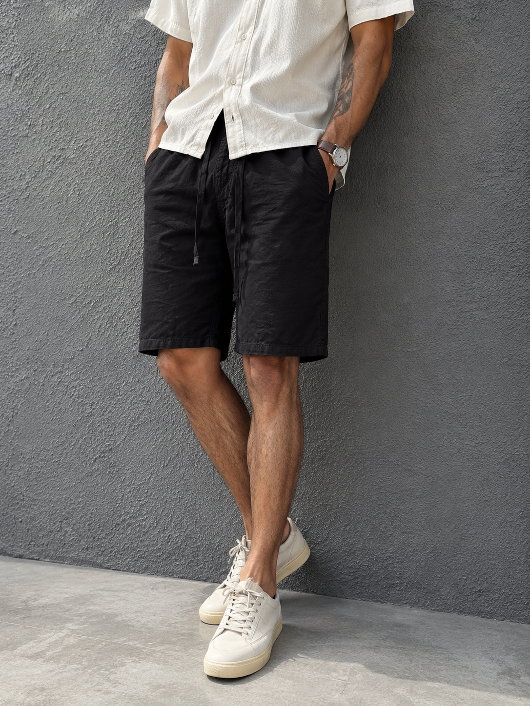 Linen-Shorts The Devil Boutique