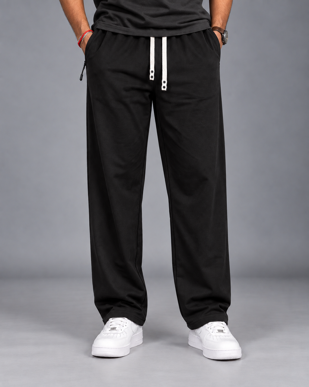 Cotton Straight-Fit Track Pants for Men