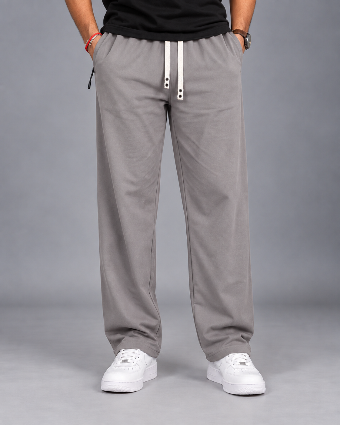 Cotton Straight-Fit Track Pants for Men