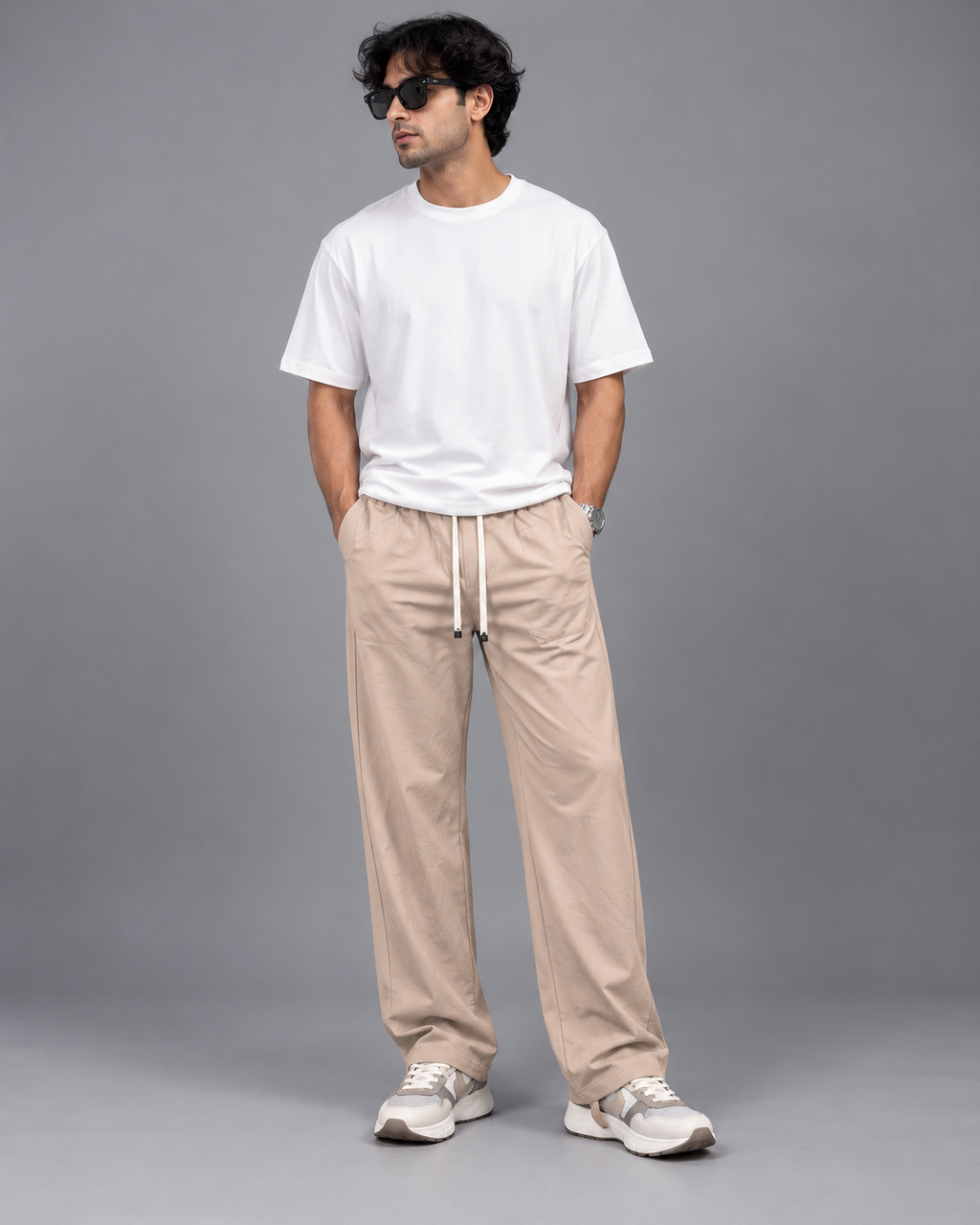 Cotton Straight-Fit Track Pants for Men