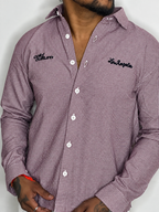 Mini Checks Boxy Shirt- CHERRY RED
