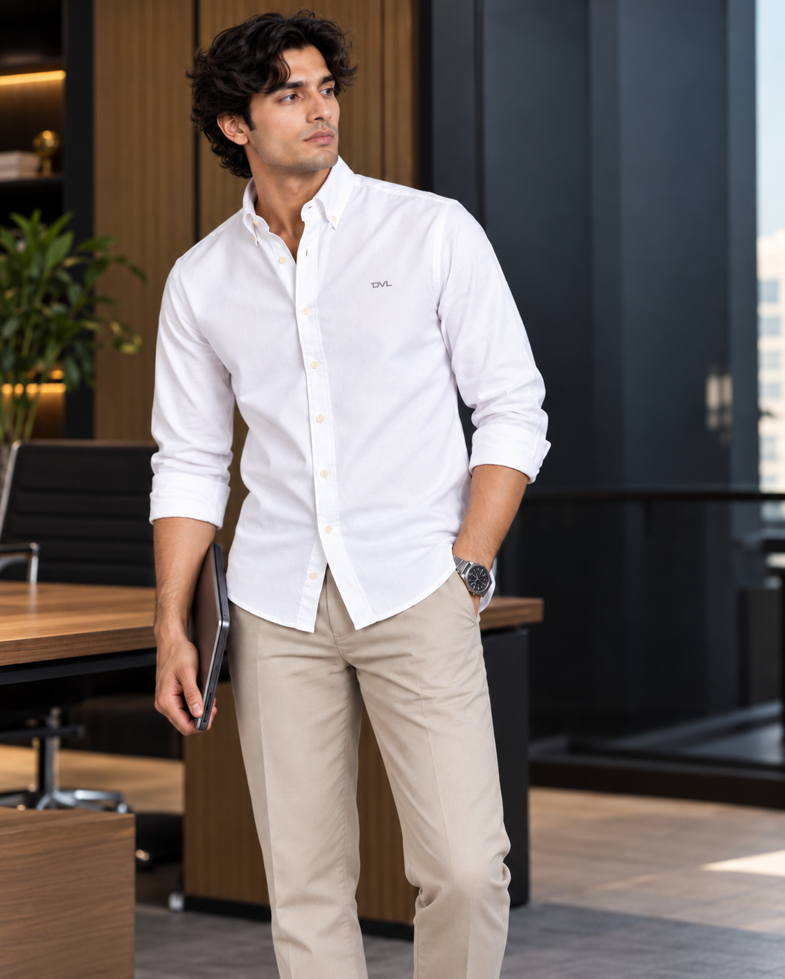 OXFORD COTTON RELAXED FIT SHIRT – WHITE