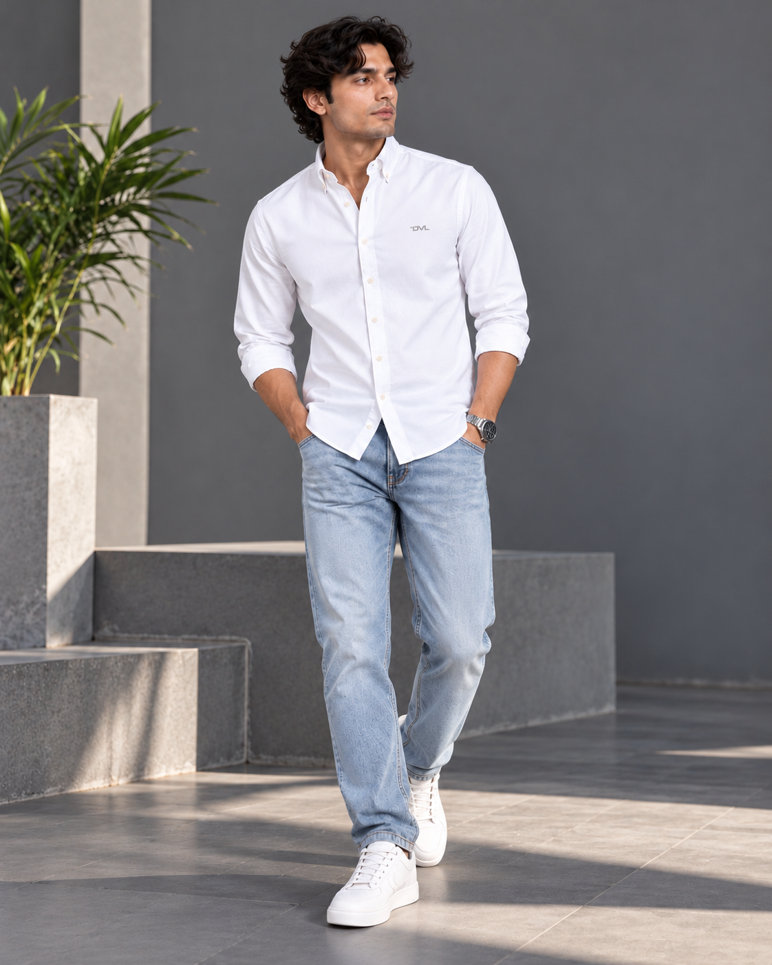 OXFORD COTTON RELAXED FIT SHIRT – WHITE