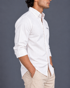 OXFORD COTTON RELAXED FIT SHIRT – WHITE