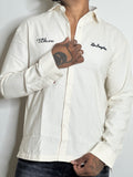 Mini Checks Boxy Shirt- BEIGE